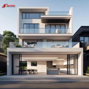 Cách xác định tâm nhà hình chữ nhật hoặc hình vuông