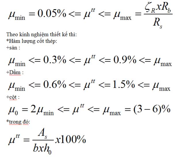Xây dựng An Phát - Công thức tính số lượng cốt thép