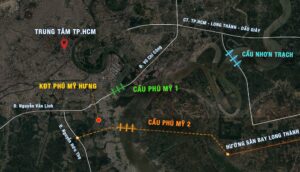 Tập đoàn Masterise được TP.HCM giao nghiên cứu xây dựng dự án cầu Phú Mỹ 2 kết nối TP.HCM với sân bay Long Thành dài 6,3km.