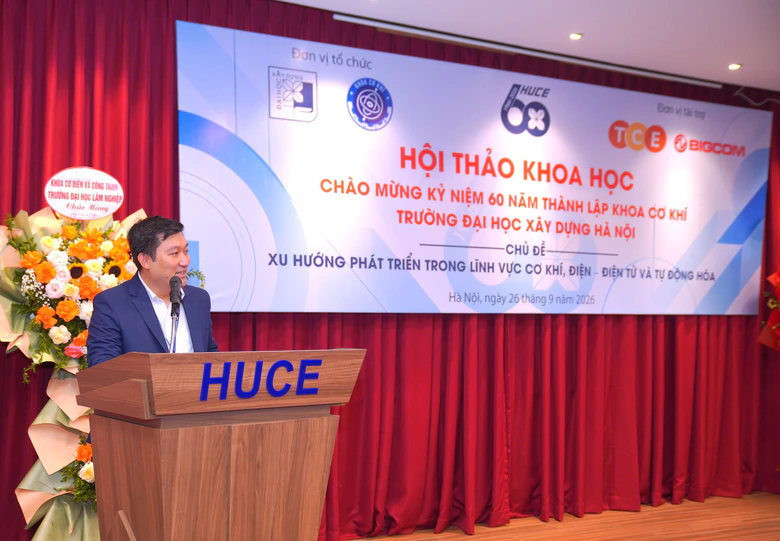 Sáng 26/9, Khoa Cơ khí, Trường Đại học Xây dựng Hà Nội tổ chức Hội thảo “Xu hướng phát triển trong lĩnh vực cơ khí, điện - điện tử và tự động hóa” nhằm chia sẻ các hướng nghiên cứu mới, đồng thời định hướng phát triển đào tạo, nghiên cứu ứng dụng.